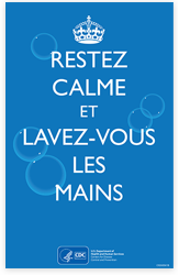 Keep calm and wash your hands - French