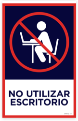 Do not use desk - Spanish