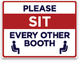 Sit Every Other Booth 6