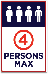 4 Persons Max