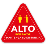 STOP Please Keep Your Distance - Spanish