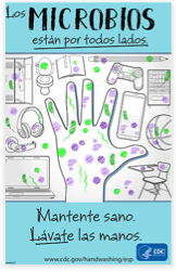 Stay healthy wash your hands - Spanish