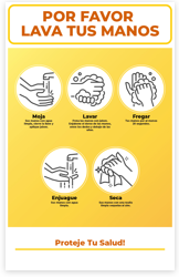 Wash Hands - Spanish