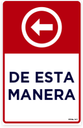 One way left - Spanish