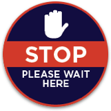 Stop Please Wait Here