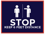 Keep 6 ft. Distance