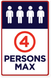 4 Persons Max