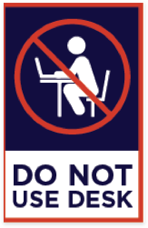 Social Distancing Do Not Use This Desk Sticker Table Office Desk 