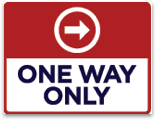 One Way Only Right 8