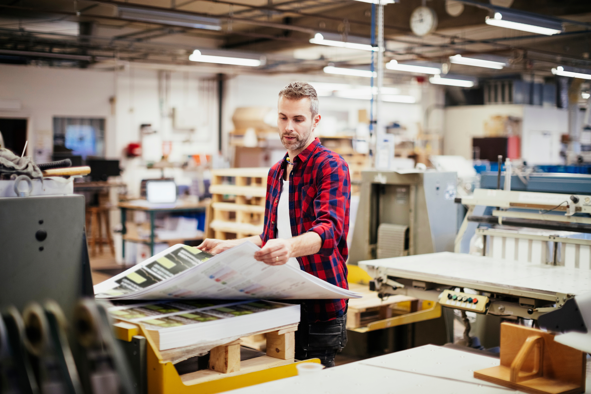 Man Working In Printing Factory ARC