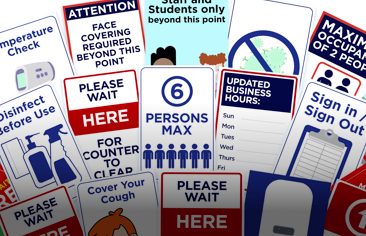 Image of covid-19 signages