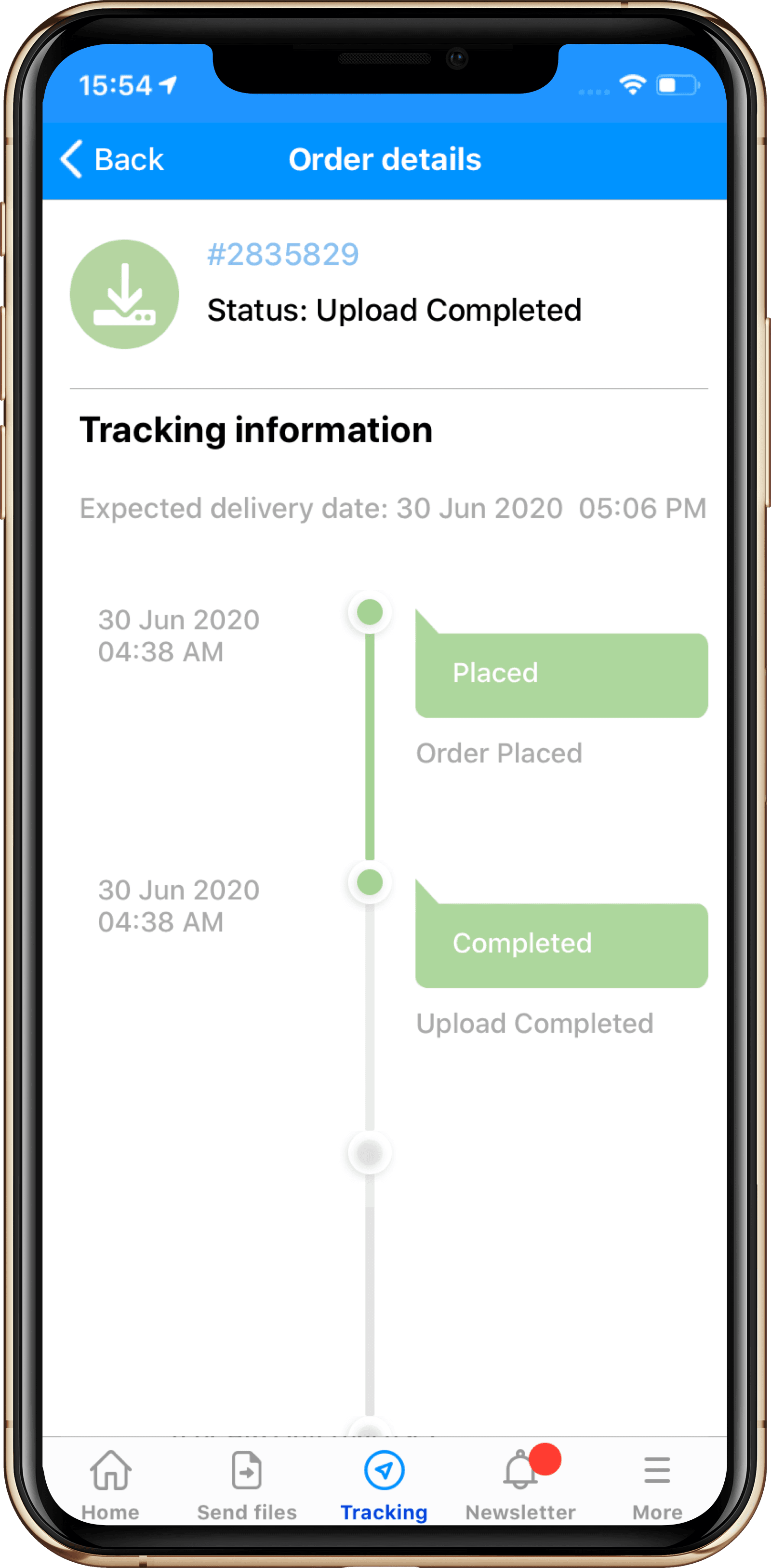 Get real-time order updates