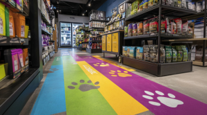 ARC Document Solutions directional floor signage