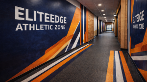 ARC Document Solutions athletic facility branding wall floor graphics