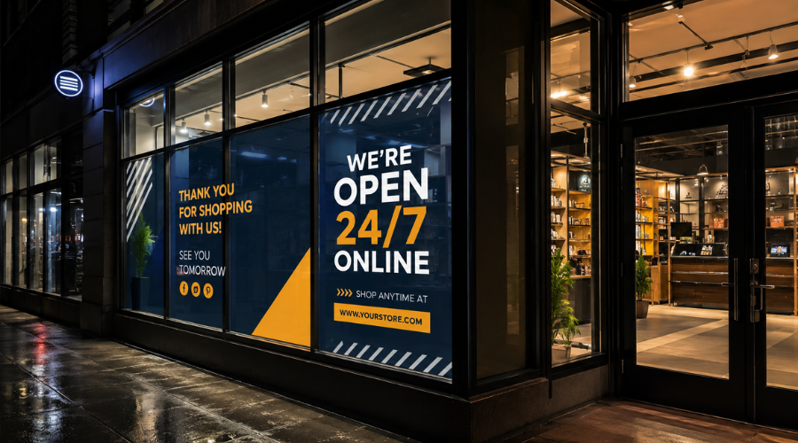Window Graphics After Hours Messaging Tips