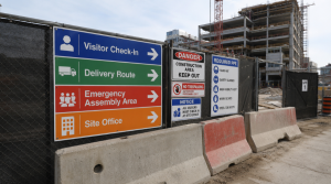 ARC Document Solutions construction site safety directional graphics