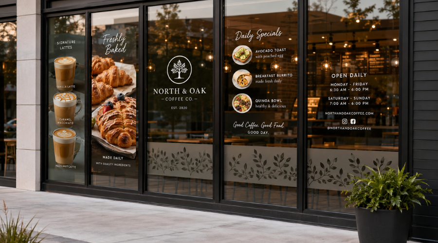 Window Graphics for Restaurants and Cafes: A Branding Guide
