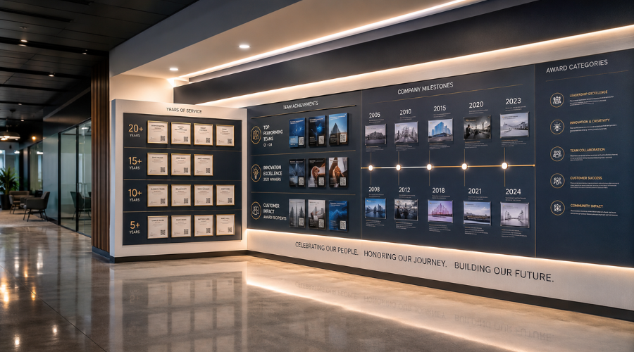 Elevate Your Workplace Culture With Employee Recognition Wall Graphics