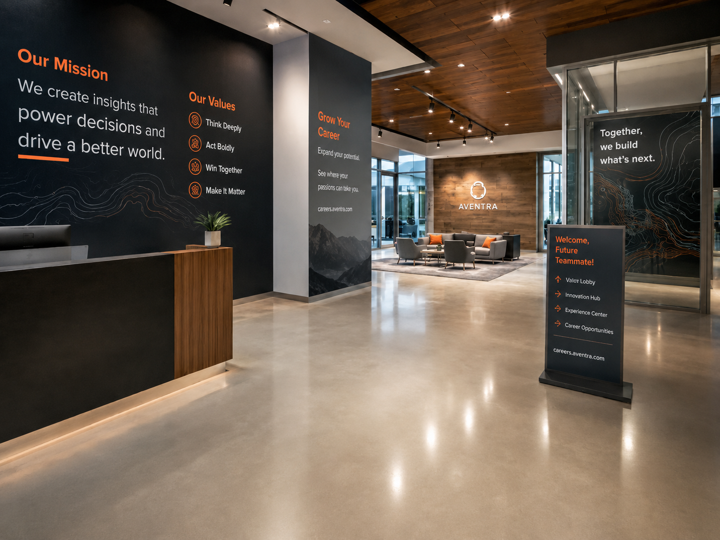 Large Format Visuals for Modern Employer Branding