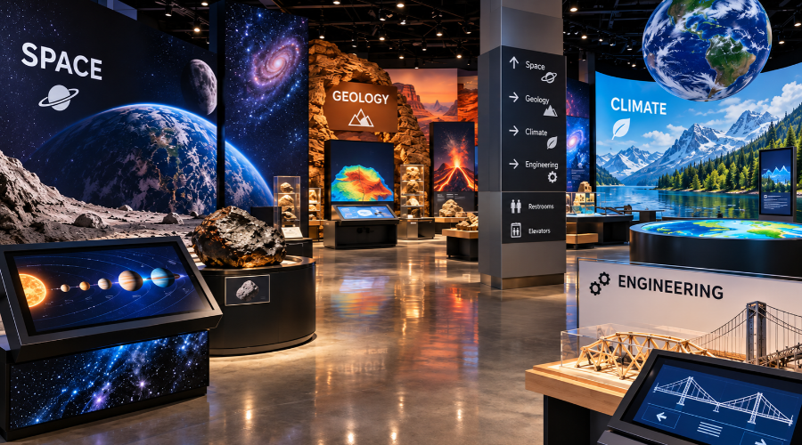 Graphics For Science Center Educational Exhibits