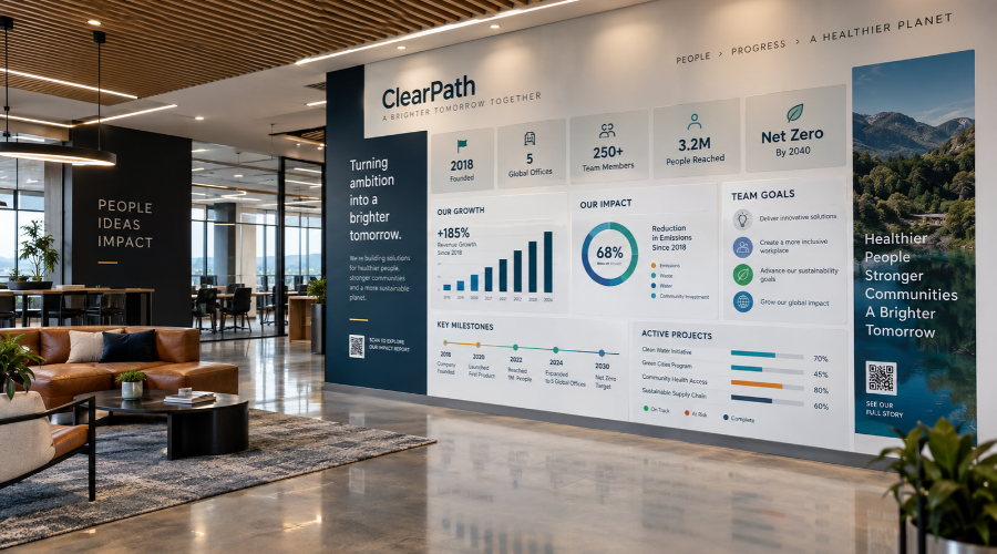 Why Data Wall Infographic Mural Graphics Matter