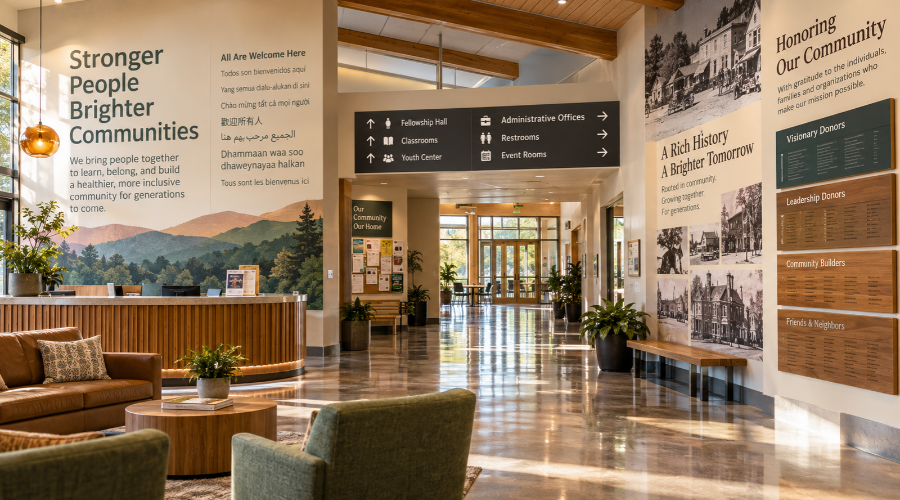 Wall Graphics Worship Community Spaces