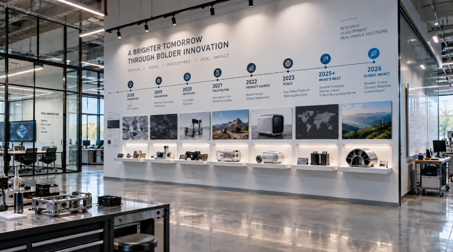 Timeline Wall Graphics in the Innovation Lab