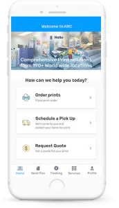The ARC Print app connects you to ARC’s 190+ print locations through the United States