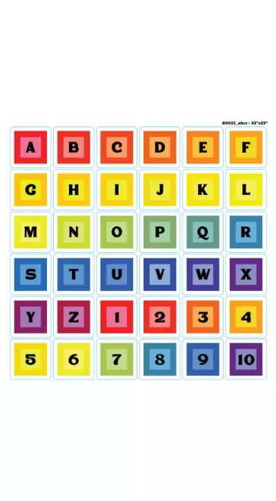 0033 alphabet numbers