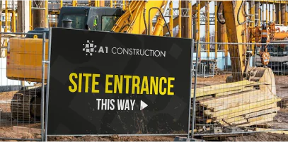 Jobsite Wayfinding Sign