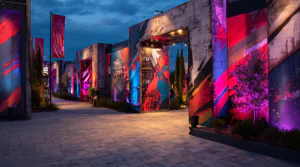 ARC Document Solutions floor graphics branding